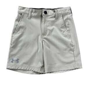 Under Armour Boys Khaki Performance Golf Shorts Size 4